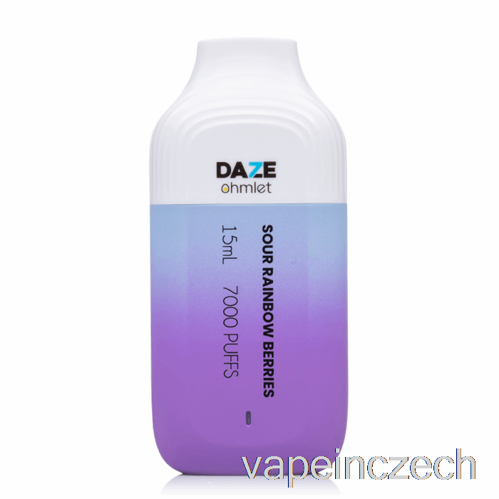 7 Daze Ohmlet 7000 Jednorázové Vape Pero S Kyselými Duhovými Bobulemi
